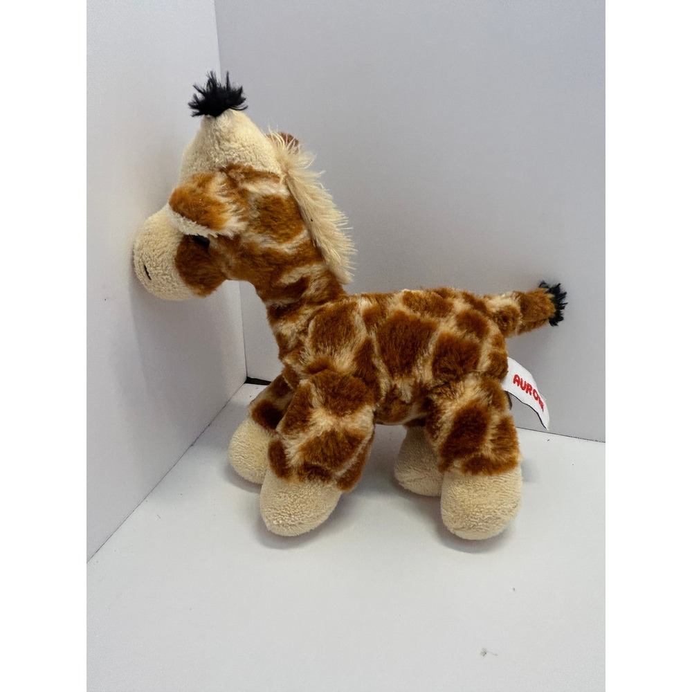 Aurora Stuffed Animal Plush Giraffe Safari Jungle Toy 7" Tall Standing